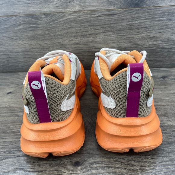 Puma Carbon Dare Chunky Sneakers Orange White Purple Women's US 9 - Picture 5 of 9